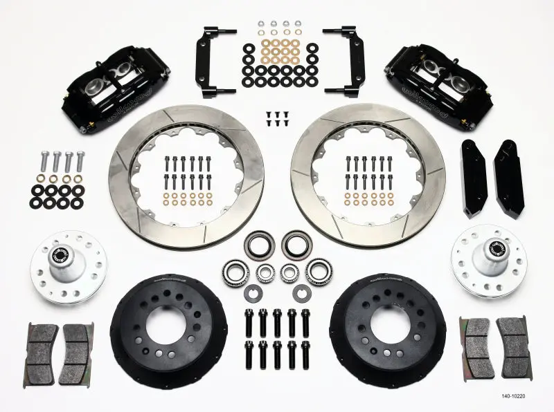 Wilwood Narrow Superlite 6R Front Hub Kit 12.88In 1970-1973 Mustang Disc Spindle 1