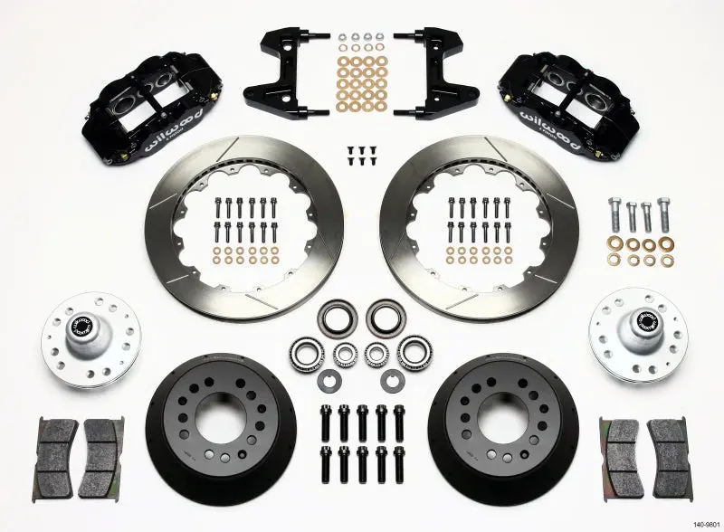 Wilwood Narrow Superlite 6R Front Hub Kit 12.88In 74-80 Pinto/Mustang Ii Disc Spindle Only 1