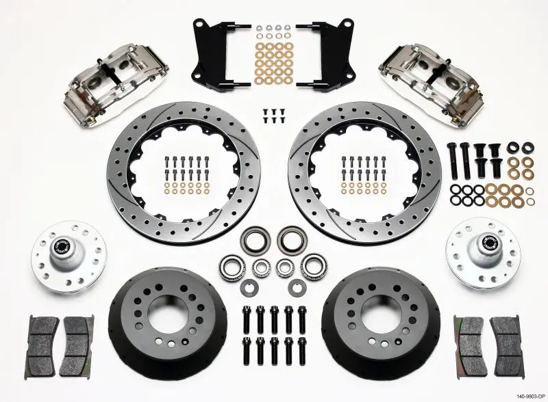 Wilwood Narrow Superlite 6R Front Hub Kit 12.88In Drill Pol 67-69 Camaro 64-72 Nova Chevelle 1