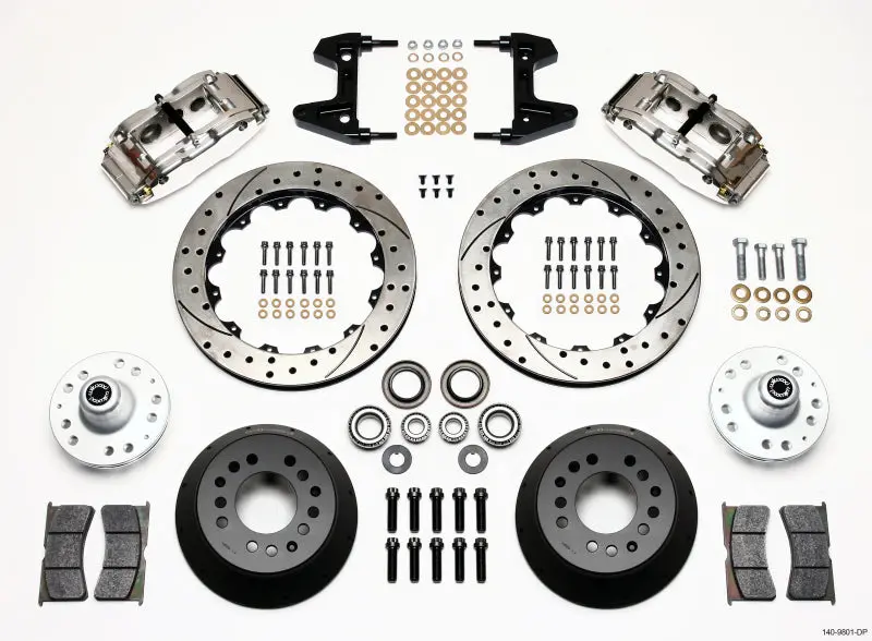 Wilwood Narrow Superlite 6R Front Hub Kit 12.88In Drill Pol 74-80 Pinto/Mustang Ii Disc Spindle Only 1