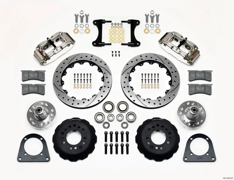 Wilwood Narrow Superlite 6R Front Hub Kit 12.88In Drill Pol Tci-Ifs 71-78 (Pinto Based) 1