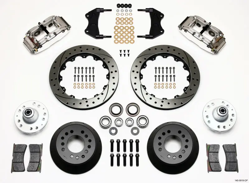 Wilwood Narrow Superlite 6R Front Hub Kit 12.88In Drill Pol Wwe Prospindle 1