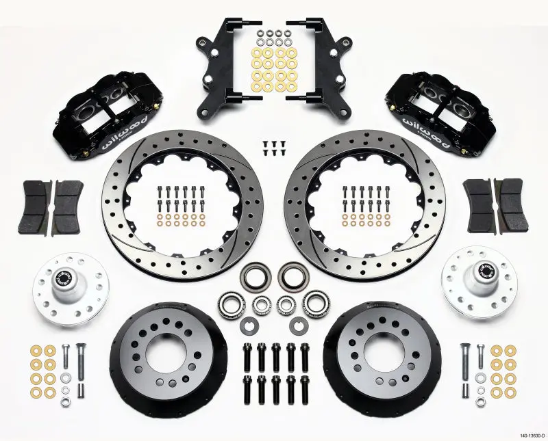 Wilwood Narrow Superlite 6R Front Hub Kit 12.88In Drilled 60-68 Ford / Mercury Full Size / Galaxie 1