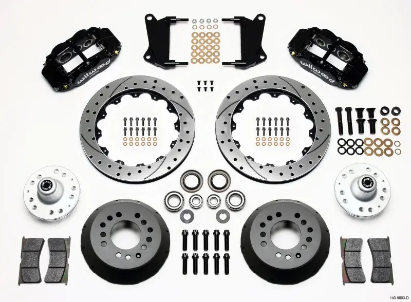 Wilwood Narrow Superlite 6R Front Hub Kit 12.88In Drilled 67-69 Camaro 64-72 Nova Chevelle 1
