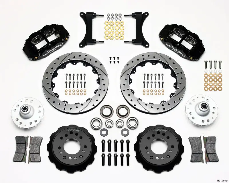 Wilwood Narrow Superlite 6R Front Hub Kit 12.88In Drilled 79-87 Gm G Body 2