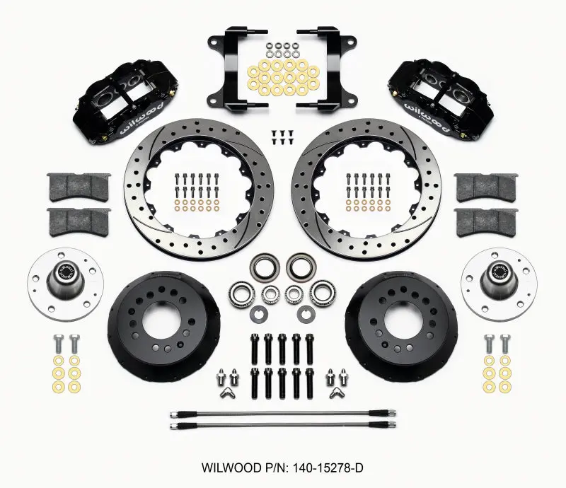 Wilwood Narrow Superlite 6R Front Hub Kit 12.88In Drilled 82-92 Camaro//Firebird 1