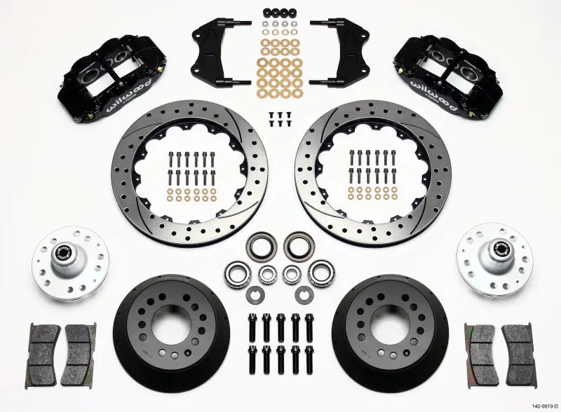 Wilwood Narrow Superlite 6R Front Hub Kit 12.88In Drilled Wwe Prospindle 1