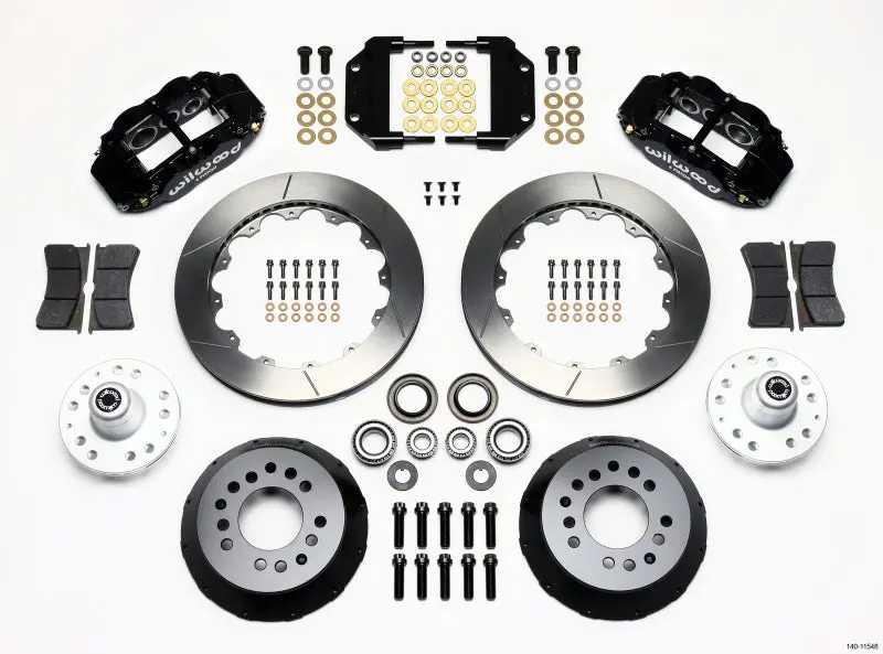Wilwood Narrow Superlite 6R Front Hub Kit 12.88In Magnum Force Drop Spindle 1