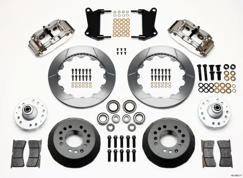Wilwood Narrow Superlite 6R Front Hub Kit 12.88In Polished 67-69 Camaro 64-72 Nova Chevelle 1