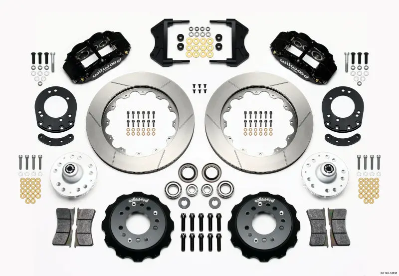 Wilwood Narrow Superlite 6R Front Hub Kit 14.00In 1965-1969 Mustang Drum Spindle 1
