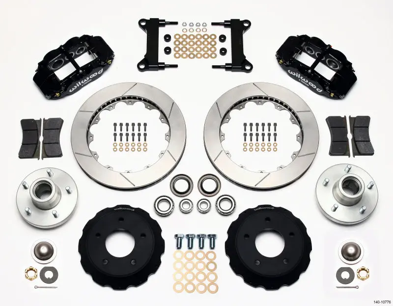 Wilwood Narrow Superlite 6R Front Hub Kit 14.00In Chevy C-10 60-87 Cpp Drop Spindle 1