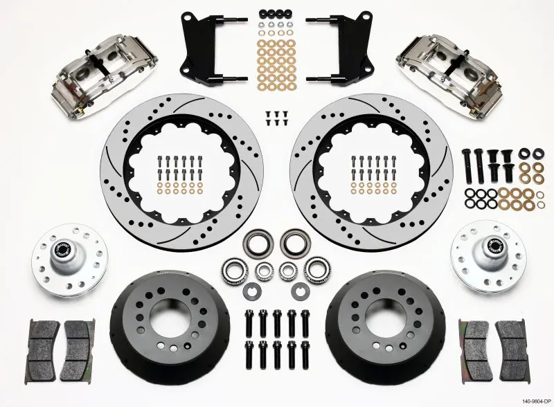 Wilwood Narrow Superlite 6R Front Hub Kit 14.00In Drill Pol 67-69 Camaro 64-72 Nova Chevelle 1