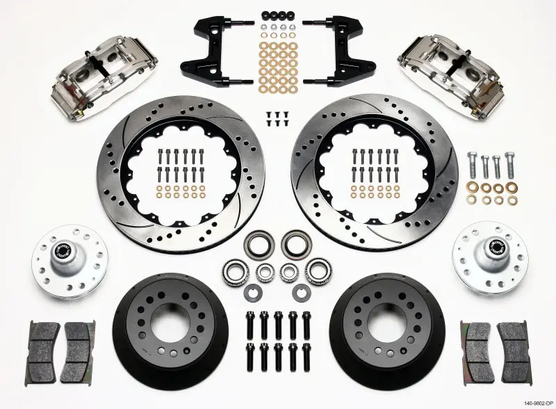 Wilwood Narrow Superlite 6R Front Hub Kit 14.00In Drill Pol 74-80 Pinto/Mustang Ii Disc Spindle Only 1
