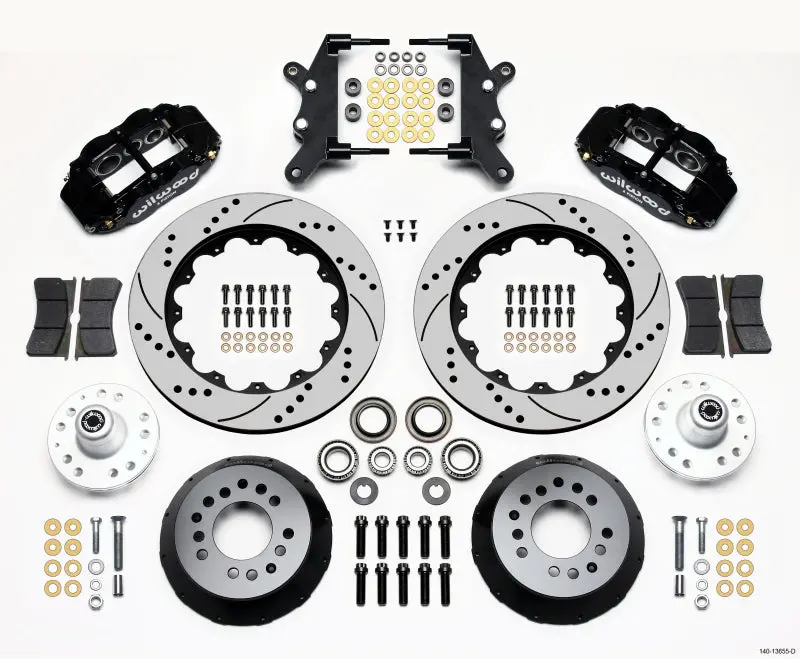 Wilwood Narrow Superlite 6R Front Hub Kit 14.00In Drilled 60-68 Ford / Mercury Full Size / Galaxie 1