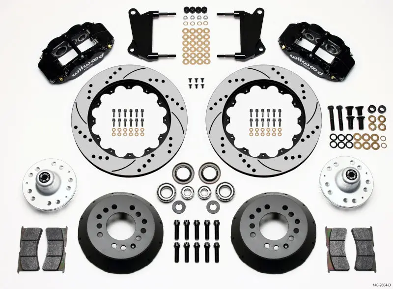 Wilwood Narrow Superlite 6R Front Hub Kit 14.00In Drilled 67-69 Camaro 64-72 Nova Chevelle 1