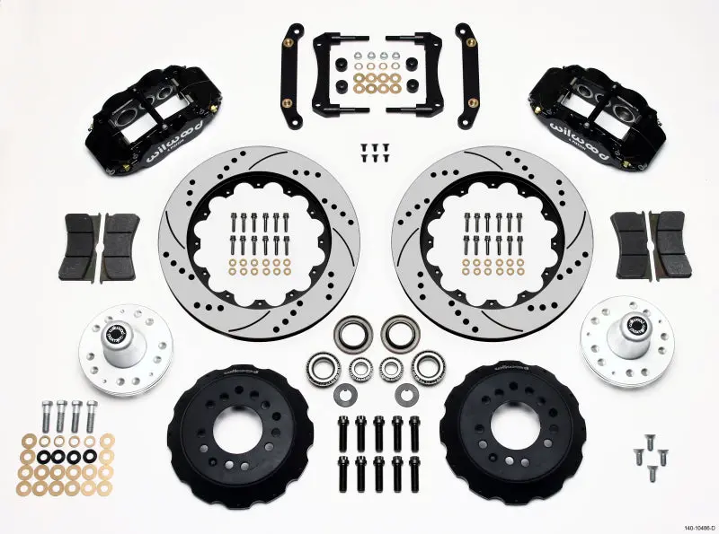Wilwood Narrow Superlite 6R Front Hub Kit 14.00In Drilled 70-78 Camaro 1