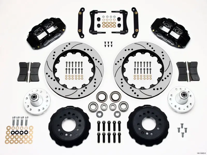 Wilwood Narrow Superlite 6R Front Hub Kit 14.00In Drilled 79-81 Camaro 1