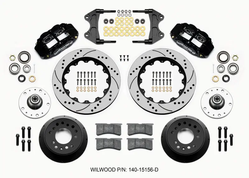 Wilwood Narrow Superlite 6R Front Hub Kit 14.00In Drilled Wwe Prospindle (5X4.75In 5X5.00In Hub) 1
