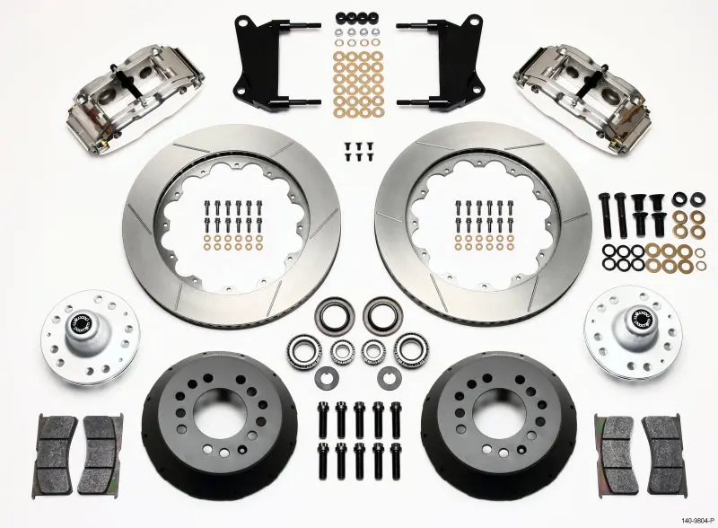 Wilwood Narrow Superlite 6R Front Hub Kit 14.00In Polished 67-69 Camaro 64-72 Nova Chevelle 1