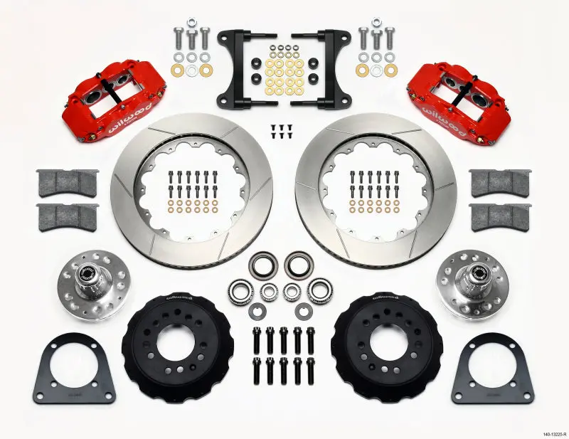 Wilwood Narrow Superlite 6R Front Hub Kit 14.00In Red Tci-Ifs 71-78 (Pinto Based) 1