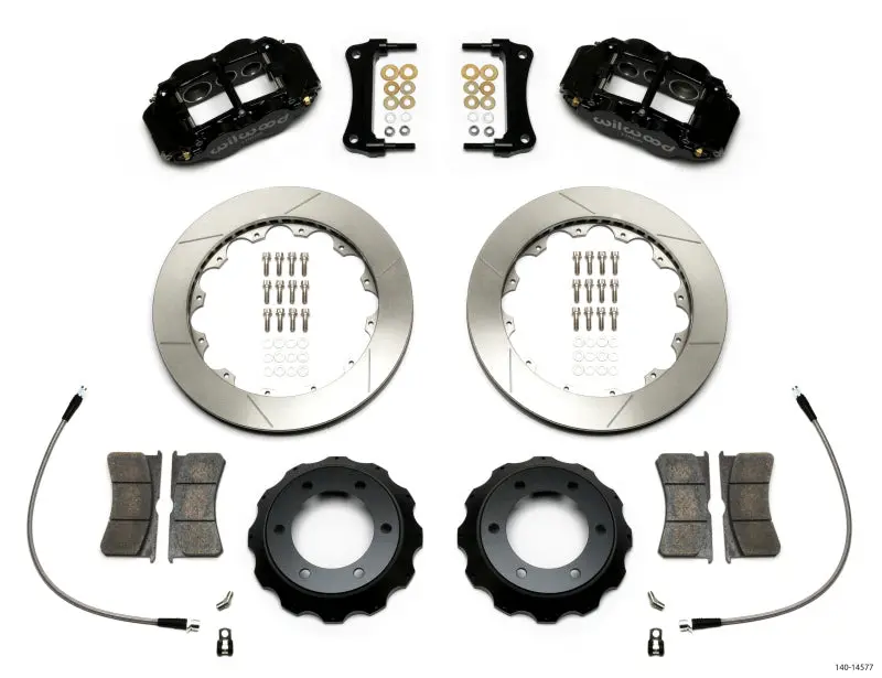 Wilwood Narrow Superlite 6R Front Kit 12.88In Slotted Rotor W/ Lines 05-15 Toyota Tacoma 1