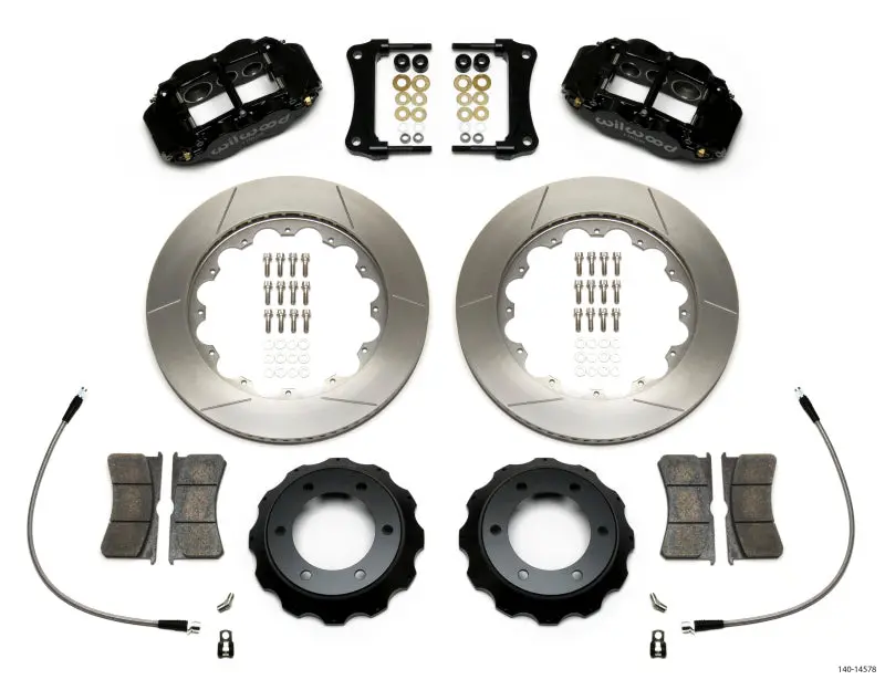 Wilwood Narrow Superlite 6R Front Kit 14In Slotted Rotor W/ Lines 05-15 Toyota Tacoma 1