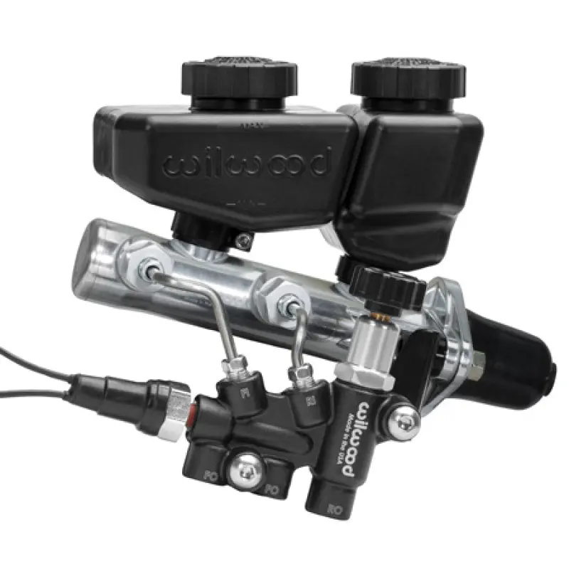 Wilwood Remote Tandem M/C Kit W/Bracket And Valve - 1In Bore Black 1