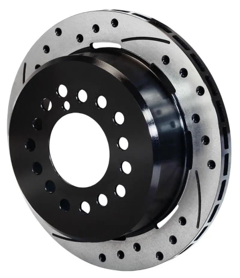Wilwood Rotor-2.32In Offset-Srp-Blk-Drill-Lh 12.19 X .810-5 X 4.75In-.44/.48/.50 Studs 1