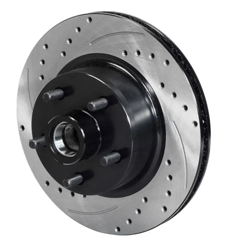 Wilwood Rotor Front Srp Drilled & Slotted Black - 65-69 Ford Mustang 5X4.50Bc 11.29In Dia 1