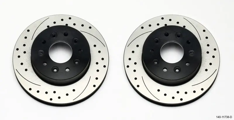 Wilwood Rotor Kit Front-Drilled 65-82 Corvette C2/C3 (1Pc Rotors) 1