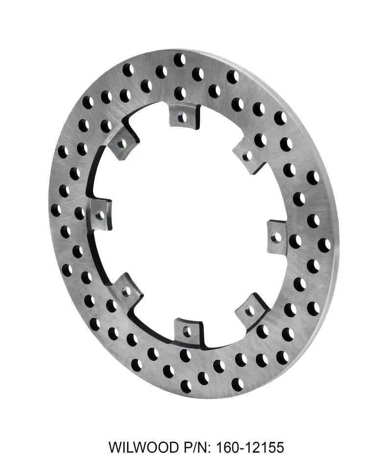 Wilwood Rotor-Superalloy-Rear Drag-Drilled 11.44 X .350 - 8 On 7.00In 1