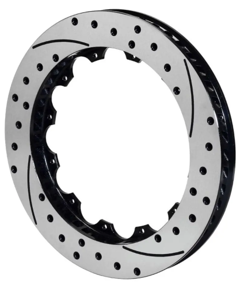 Wilwood Rotor-Sv-Srp 72 Iron-Lh-Blk-Drill 14.00 X 1.10 - 12 On 8.75In 1