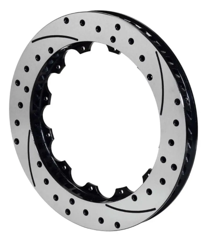 Wilwood Rotor-Sv-Srp 72 Iron-Lh-Drill-Blk 14.25 X 1.10 - 12 On 8.75In 1