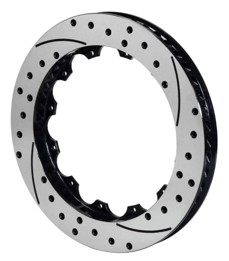 Wilwood Rotor-Sv-Srp 72 Iron-Lh-Drill-Blk 14.25 X 1.25 - 12 On 8.75In 1