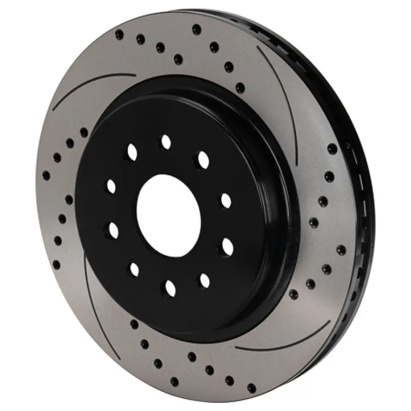 Wilwood Srp Drilled & Slotted Performance Rotor - Right Hand Side - Black Electro Coat 1