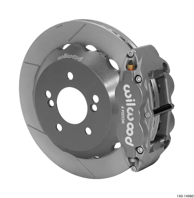 Wilwood Superlite 4R/St Rear 12.88In Road Race Kit - Gray Hard Anodize 00-06 Bmw M3 (E46) 1