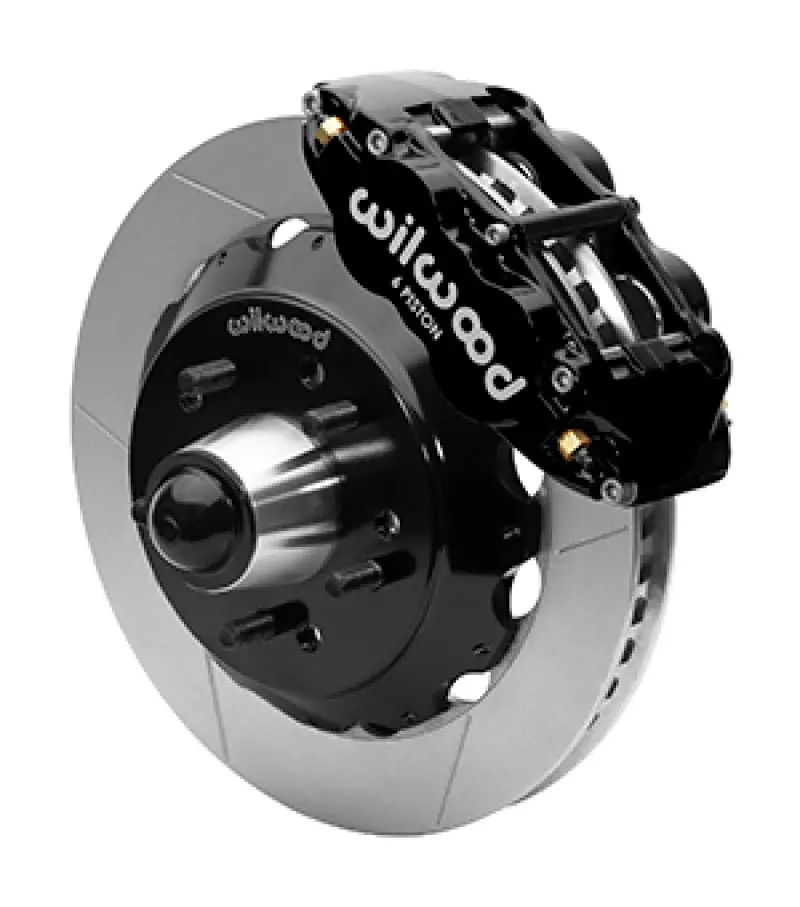 Wilwood Superlite 6R Front Brake Kit For 63-87 Chevy C10 Prospindle 13.06 In Diameter Black Calipers 1