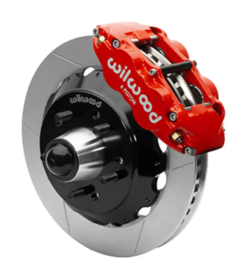 Wilwood Superlite 6R Front Brake Kit For 63-87 Chevy C10 Prospindle13.06 In Diameter, Red Calipers 1