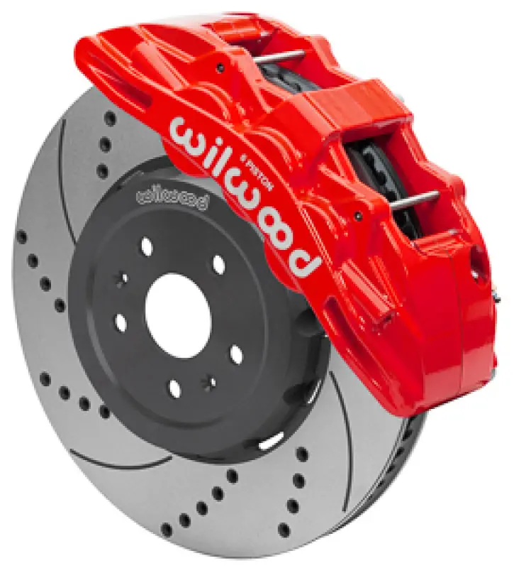 Wilwood Sx6r Big Brake Dynamic Front Brake Kit 15In Drilled & Slotted Red 2020+ Chevy C8 Corvette 1