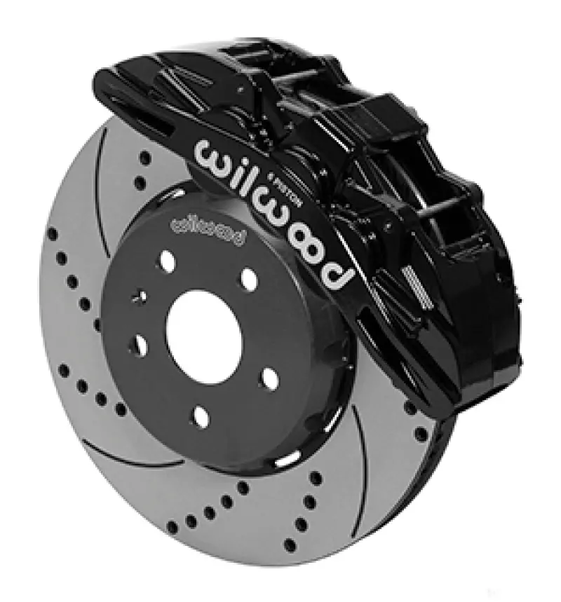 Wilwood Sx6r Front Brake Kit 14In Srp Slotted/Drilled Black 16-19 Chevy Camaro Ss 1