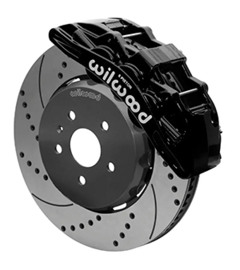 Wilwood Sx6r Front Brake Kit 15In Lug Drive Slotted/Drilled Black W/ Lines 10-14 Chevrolet Camaro Ss 1