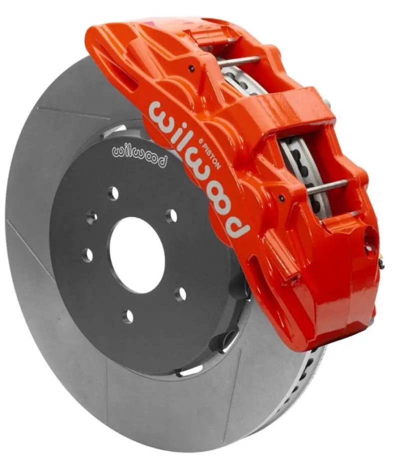Wilwood Sx6r Front Brake Kit 15In Slotted Red W/ Lines 14+ Chevy Corvette C7 1