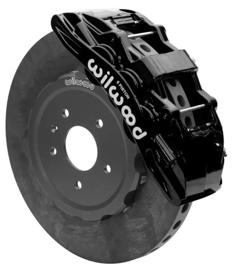 Wilwood Sx6r Wccb Carbon-Ceramic 2014-2019 C7 Corvette All Front Big Brake Kit - Black 1