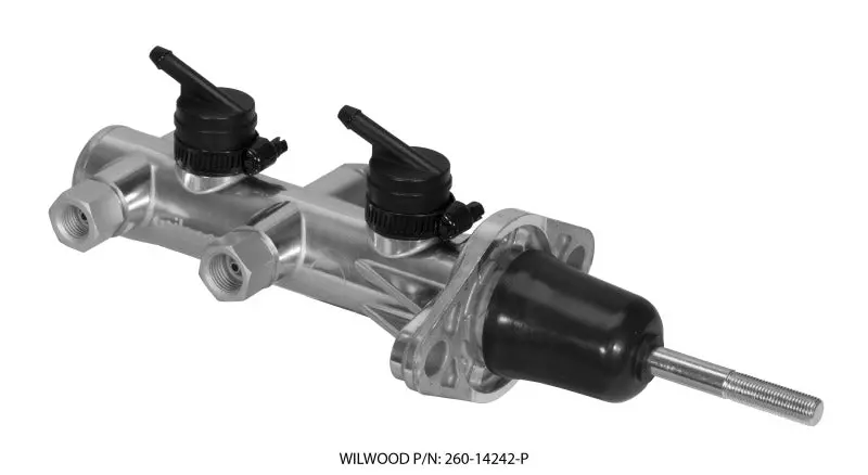 Wilwood Tandem Remote Master Cylinder - 15/16In Bore Ball Burnished 1