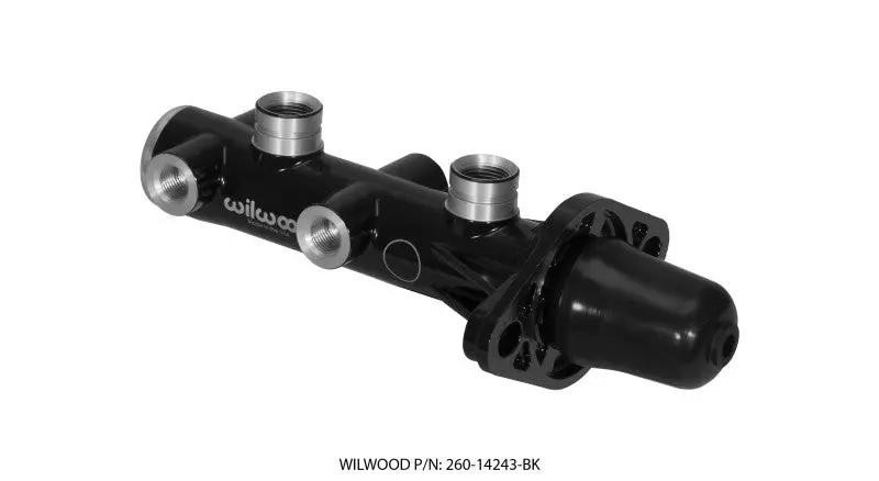 Wilwood Tandem Remote Master Cylinder - 1In Bore Black 1