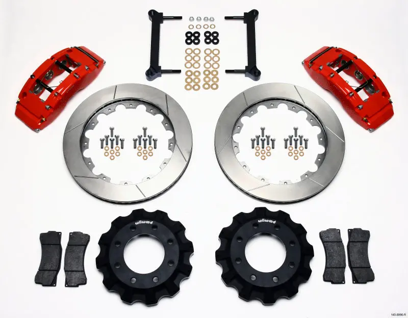 Wilwood Tc6r Front Kit 16.00In Red 1999-2010 Gm H2 Truck/Suv 2500 1