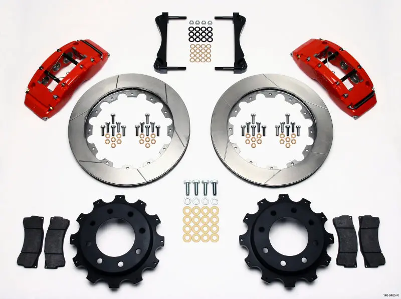 Wilwood Tc6r Rear Kit 16.00In Red 1999-2010 Gm H2 / 2500 4.63 Cntr 1