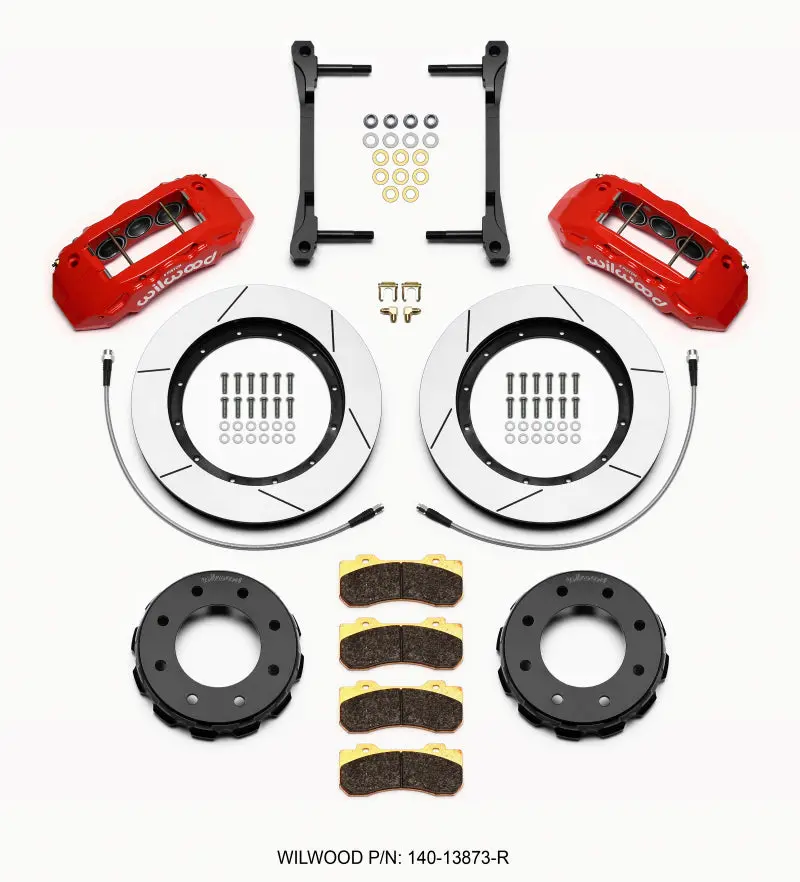 Wilwood Tx6r Front Kit 15.00In Red 2011-2015 Gm Truck/Suv 2500 1