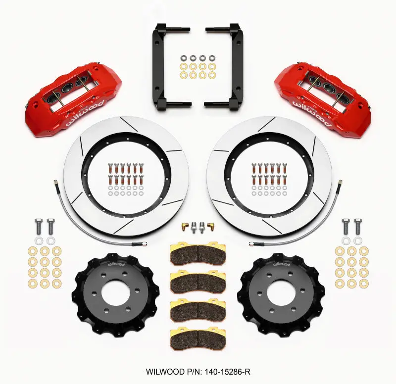 Wilwood Tx6r Front Kit 15.50In Red 2004-08 Ford F150 - 4Wd 1