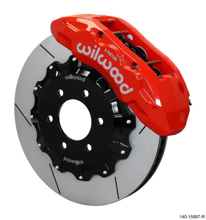Wilwood Tx6r Front Kit 15.50In Rotor W/ Lines - Red - 17-19 Ford F150 Raptor 1